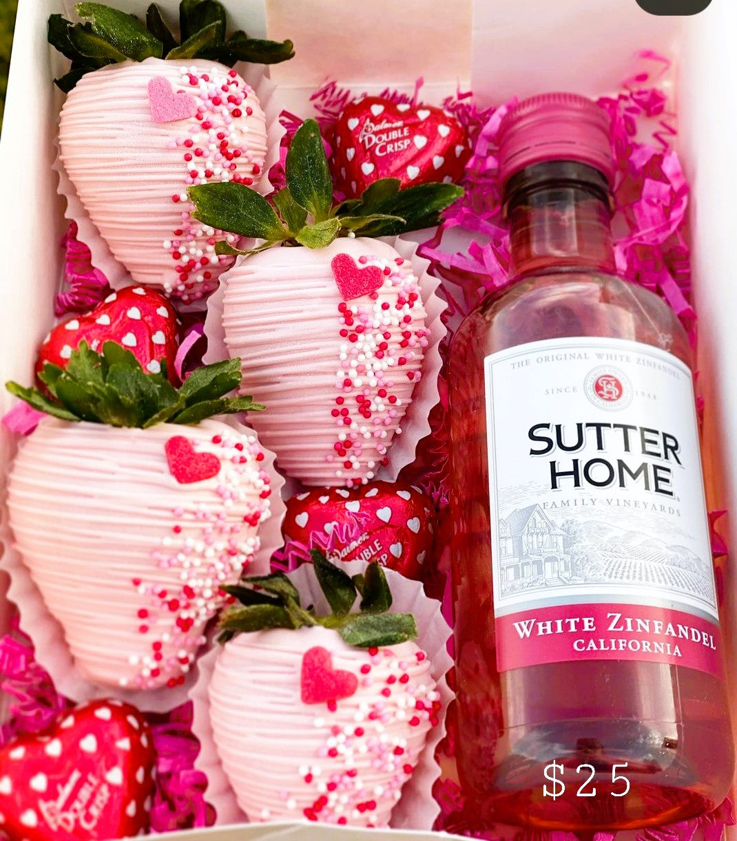 MINI STRAWBERRY & WINE BOX